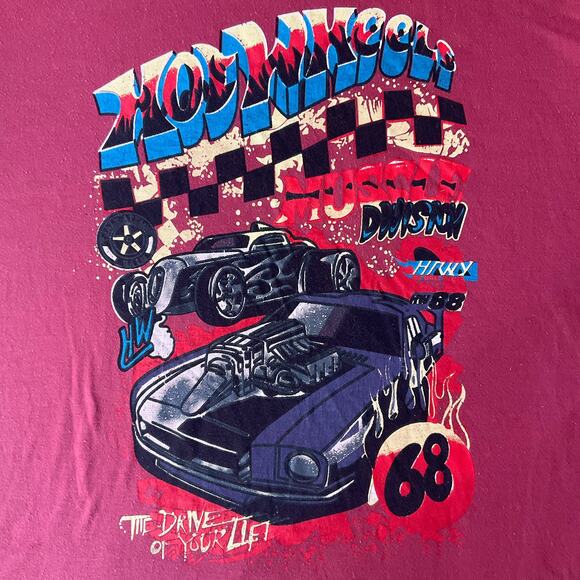 Shein Women’s Short Sleeve T-shirt size L, Red, The Drive Of Your Life - Picture 5 of 8